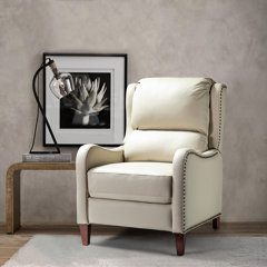 Genuine Leather Plain Recliners You ll Love Wayfair